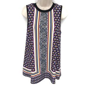 Apt 9 Print Sleeveless Top XS